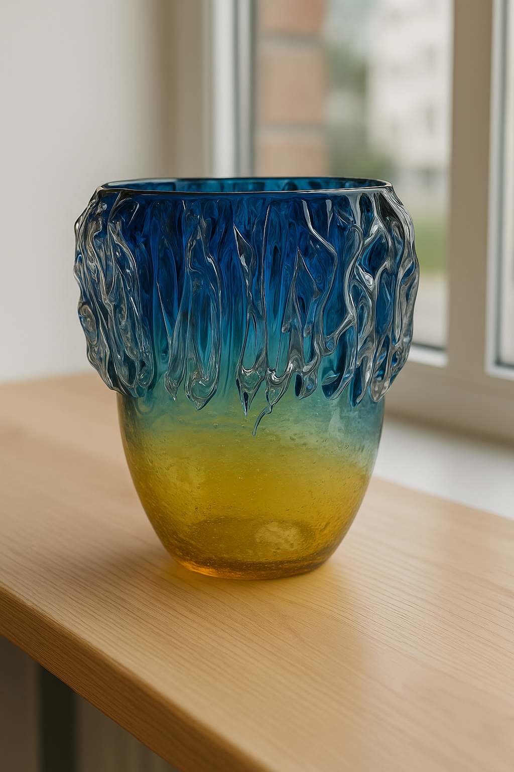The Aurora Gradient Glass Vase