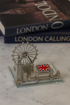 London Landmarks Crystal Showpiece - Silver