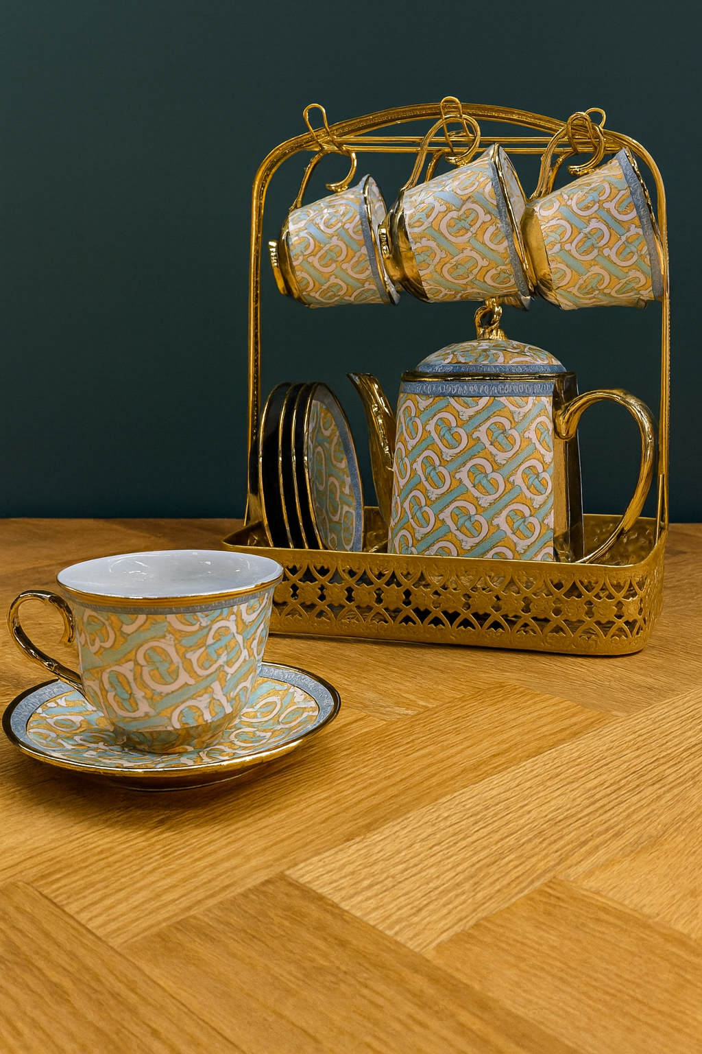 Royal Regalia Tea Set - Green