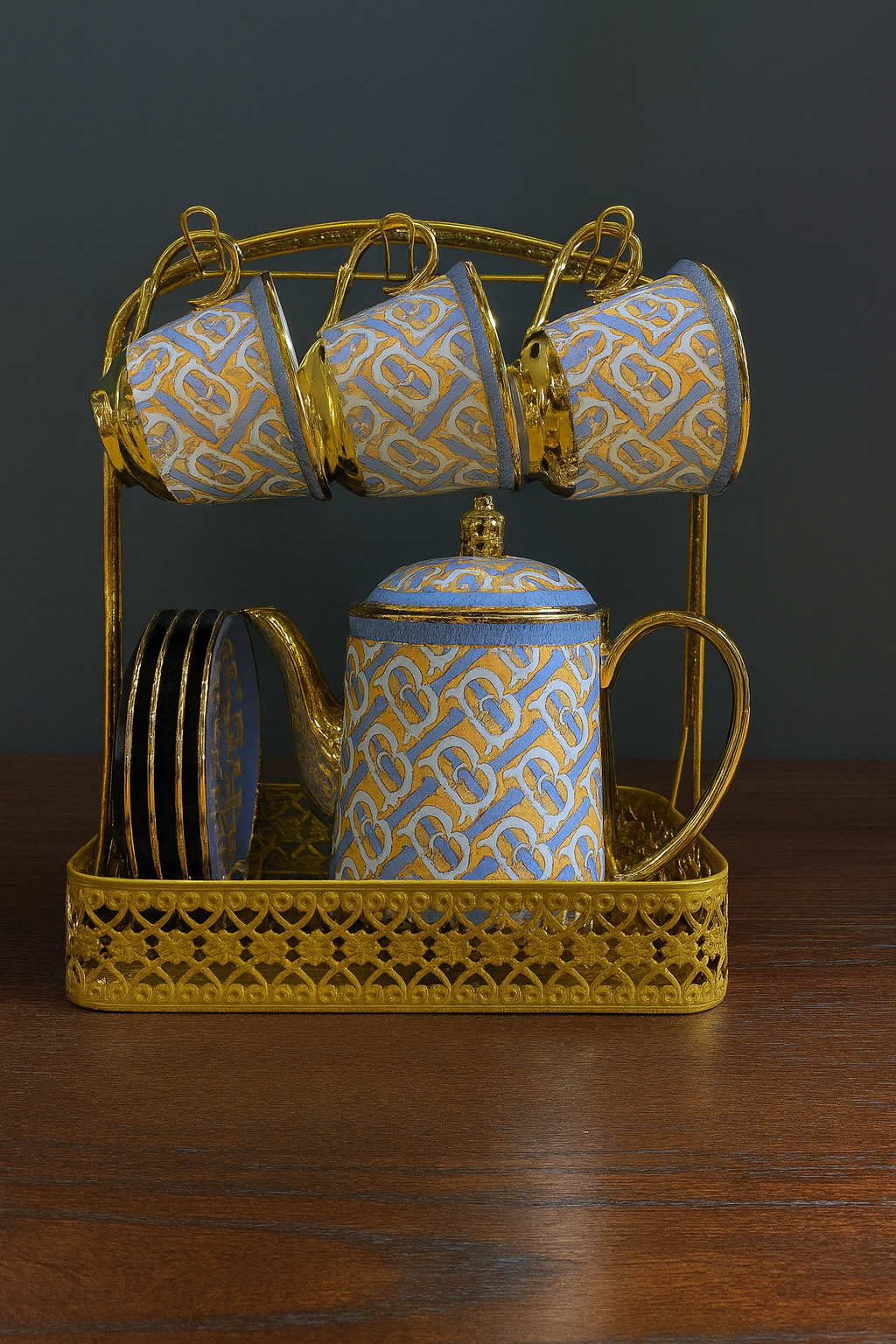 Royal Regalia Tea Set - Blue