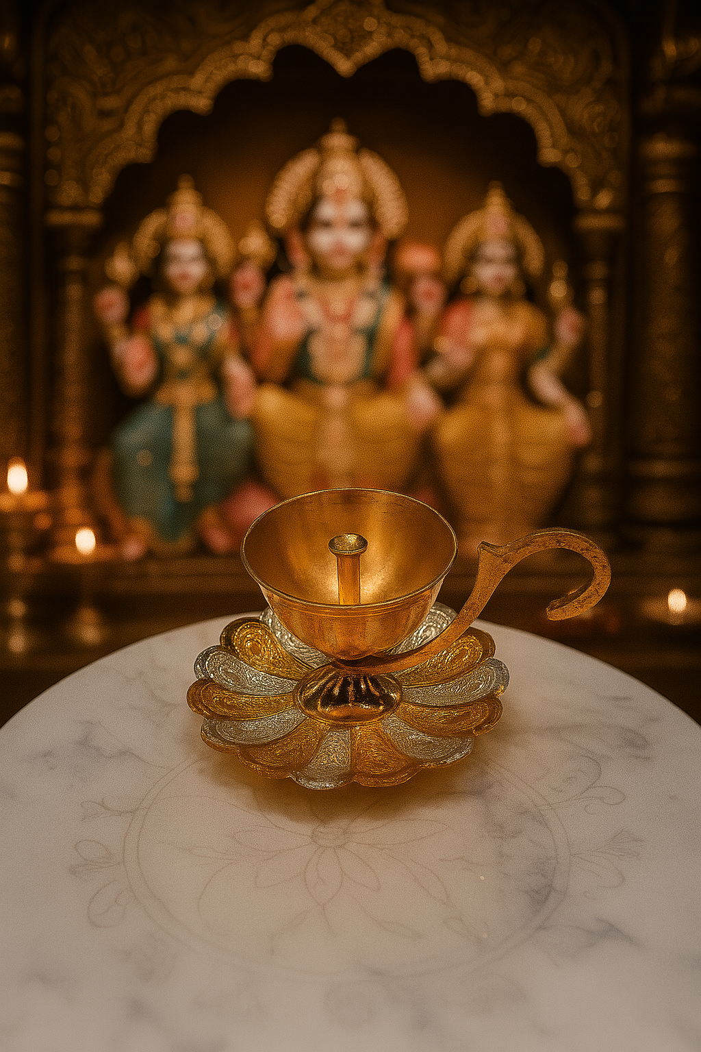 The Lotus Flame Diya