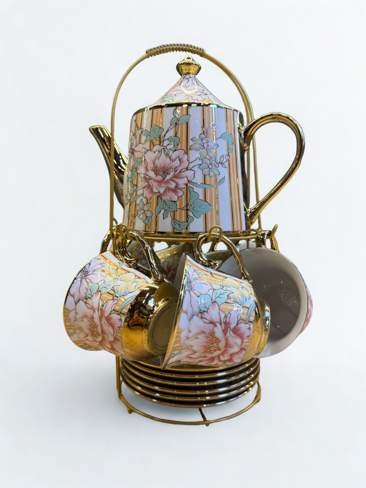 Palace Bloom Tea Set - Yellow