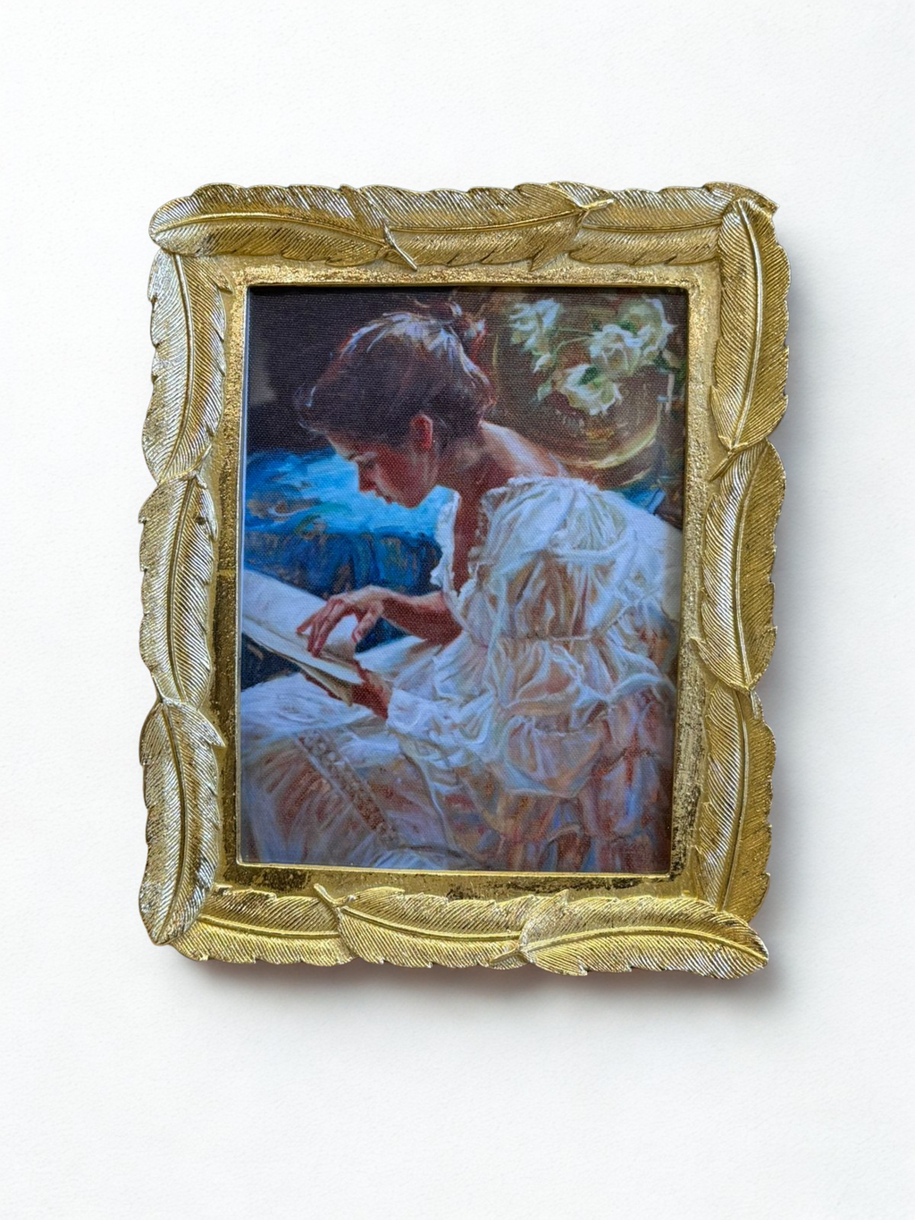 Greek Leaves Vintage Gold Photo Frame – 5 x 7