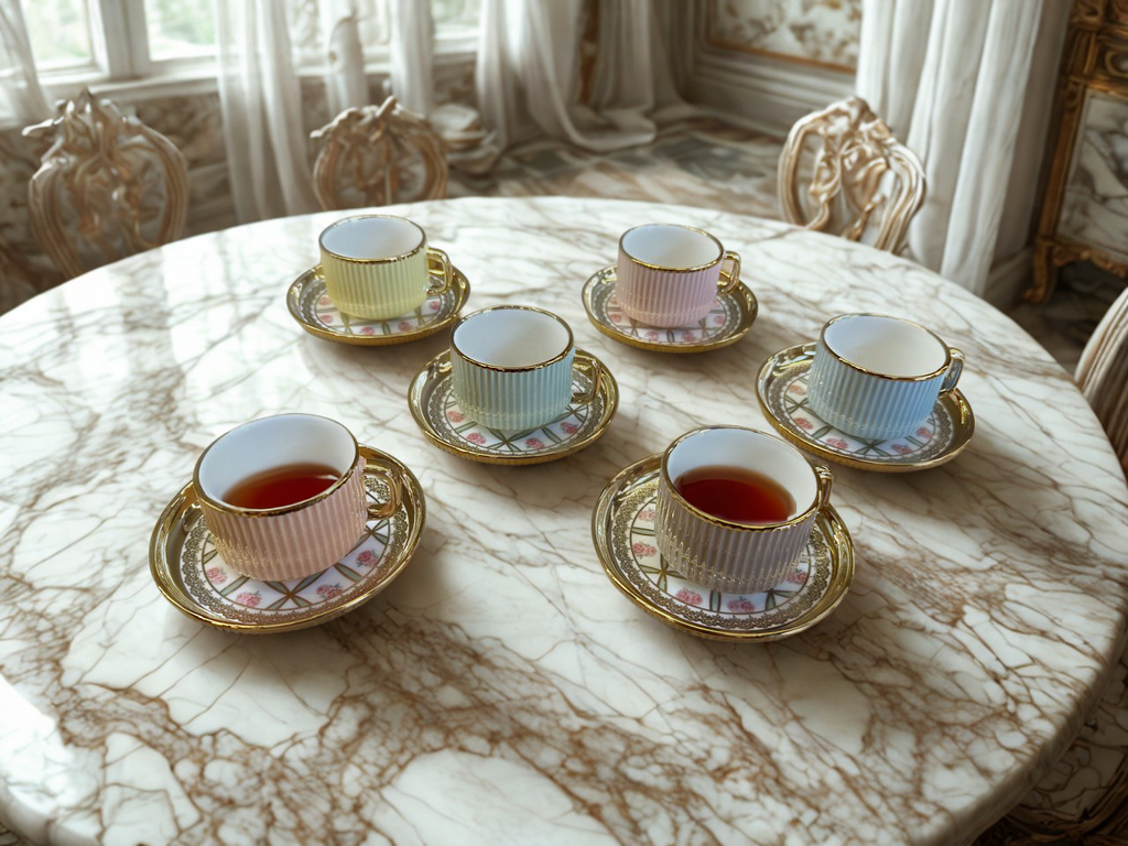 Pastel Bloom Floral Cup Set