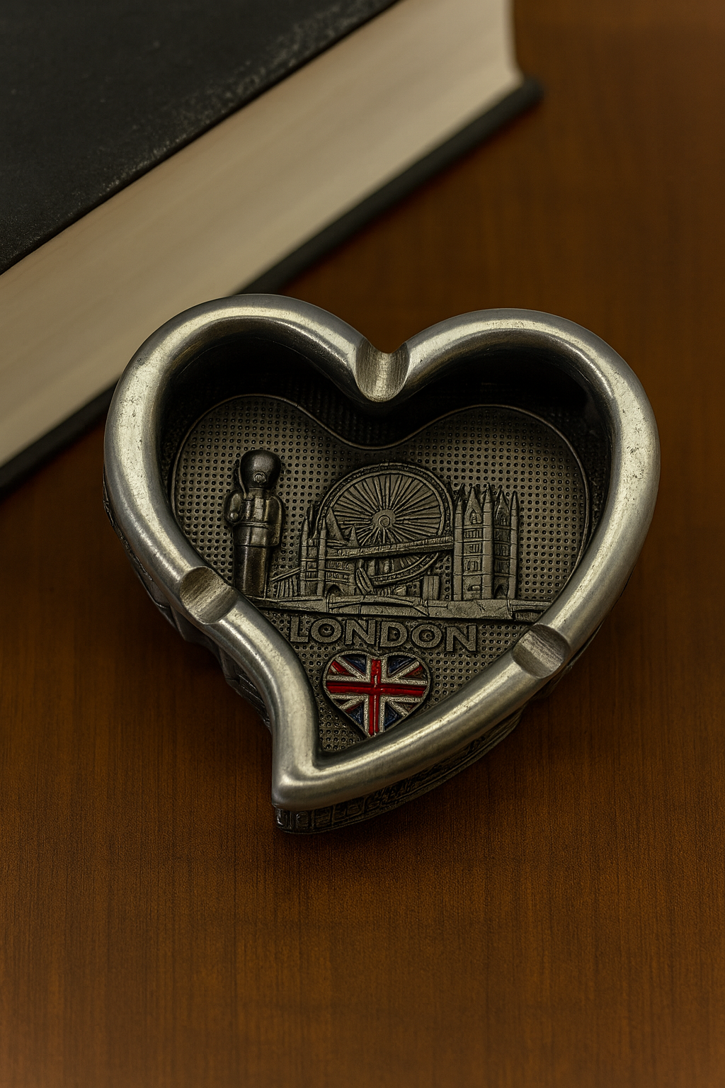 Timeless London Heart Ashtray – Silver
