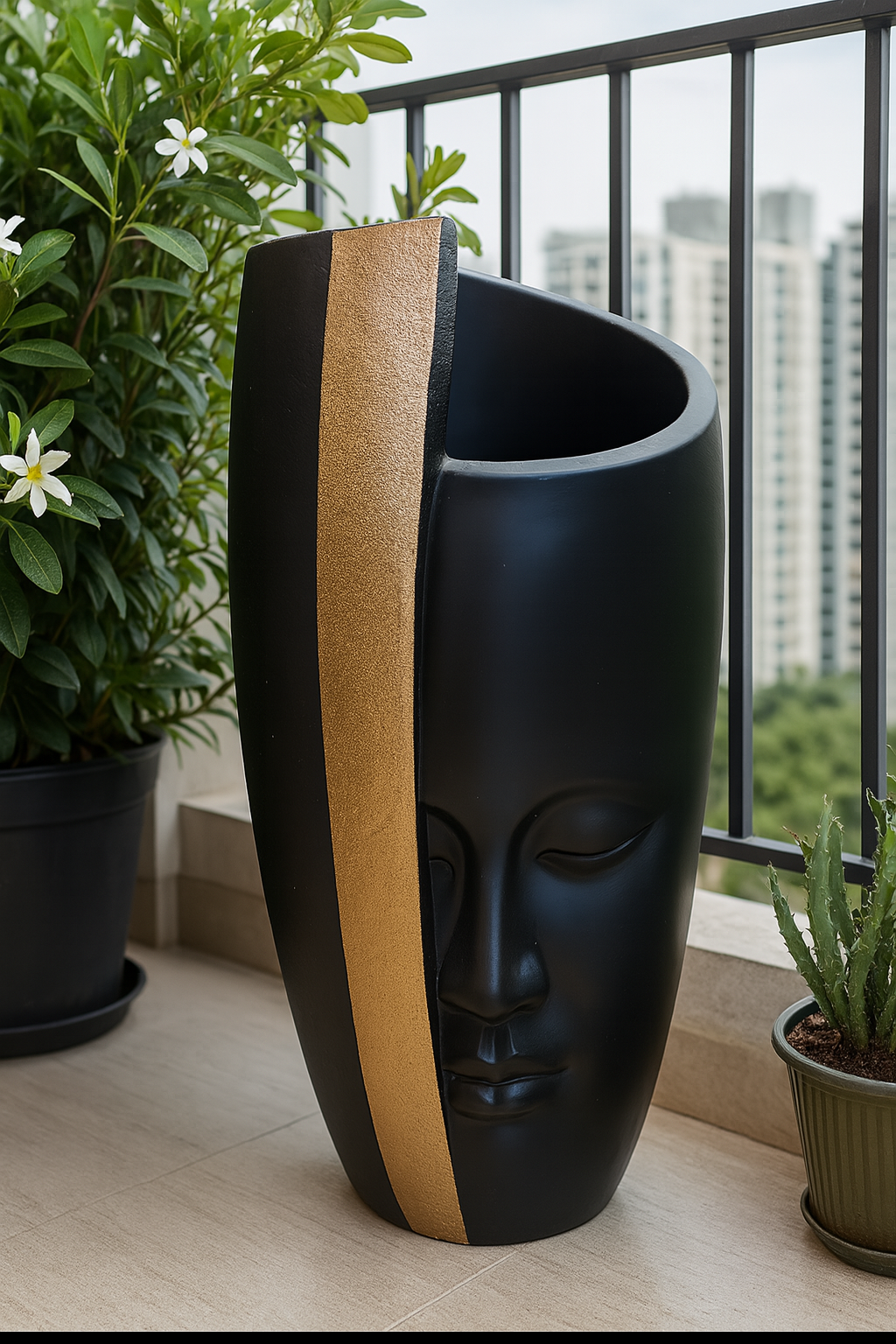 The Mask of Solace Floor Planter