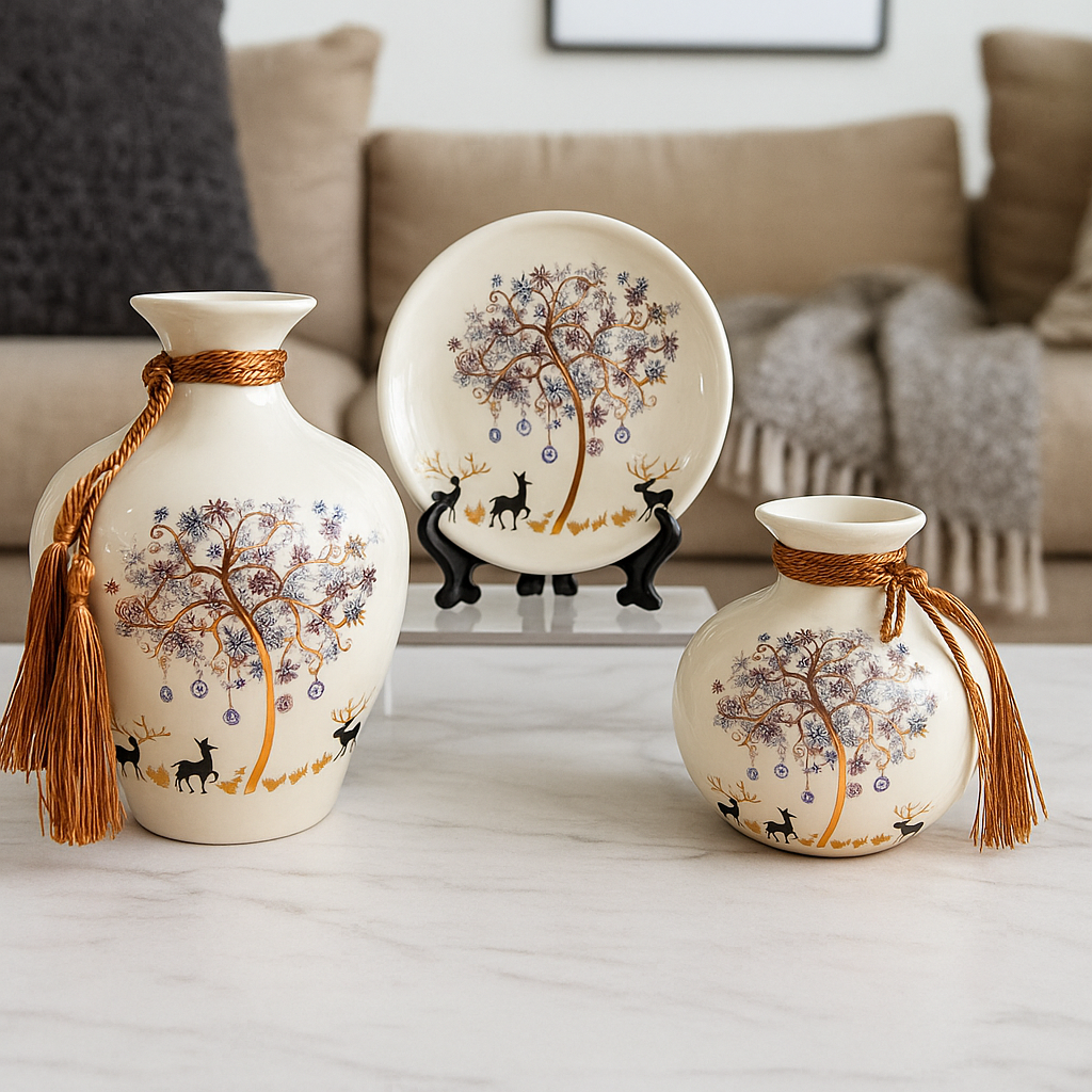 Tree of Life – 3 Piece Ceramic Set