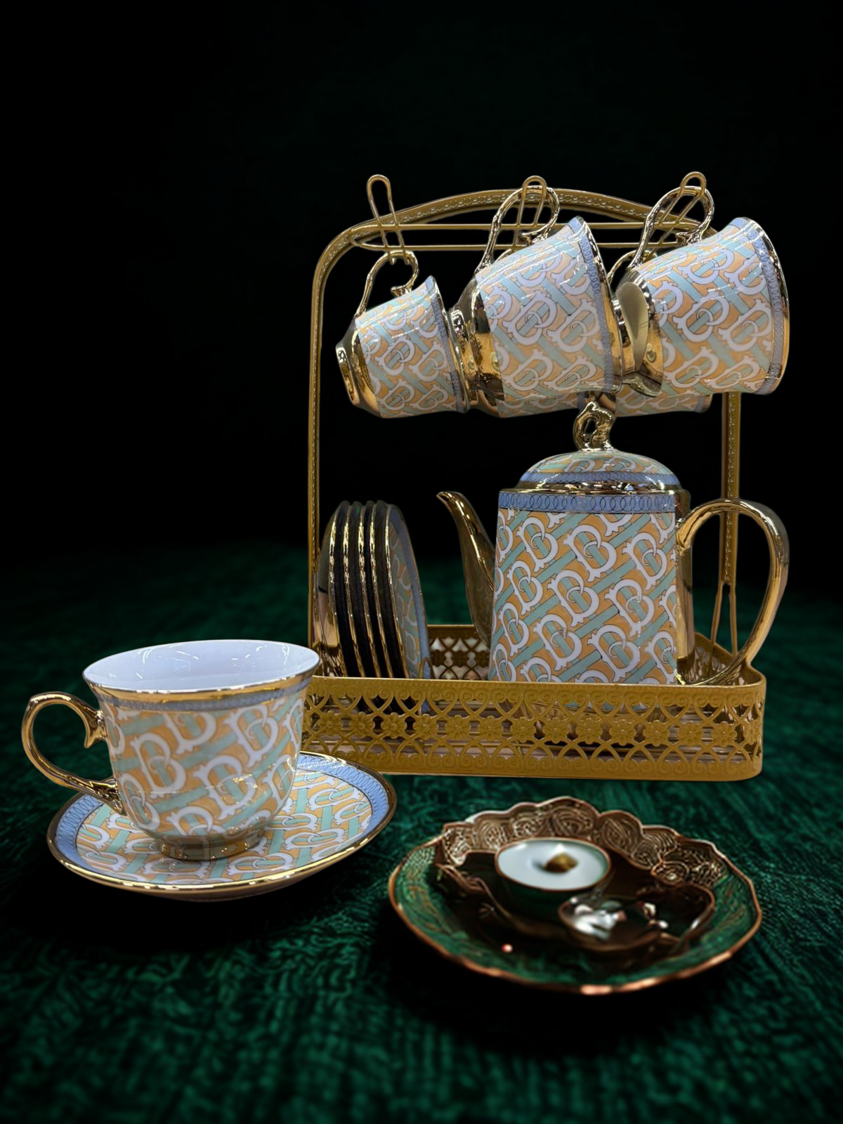 Royal Regalia Tea Set - Green