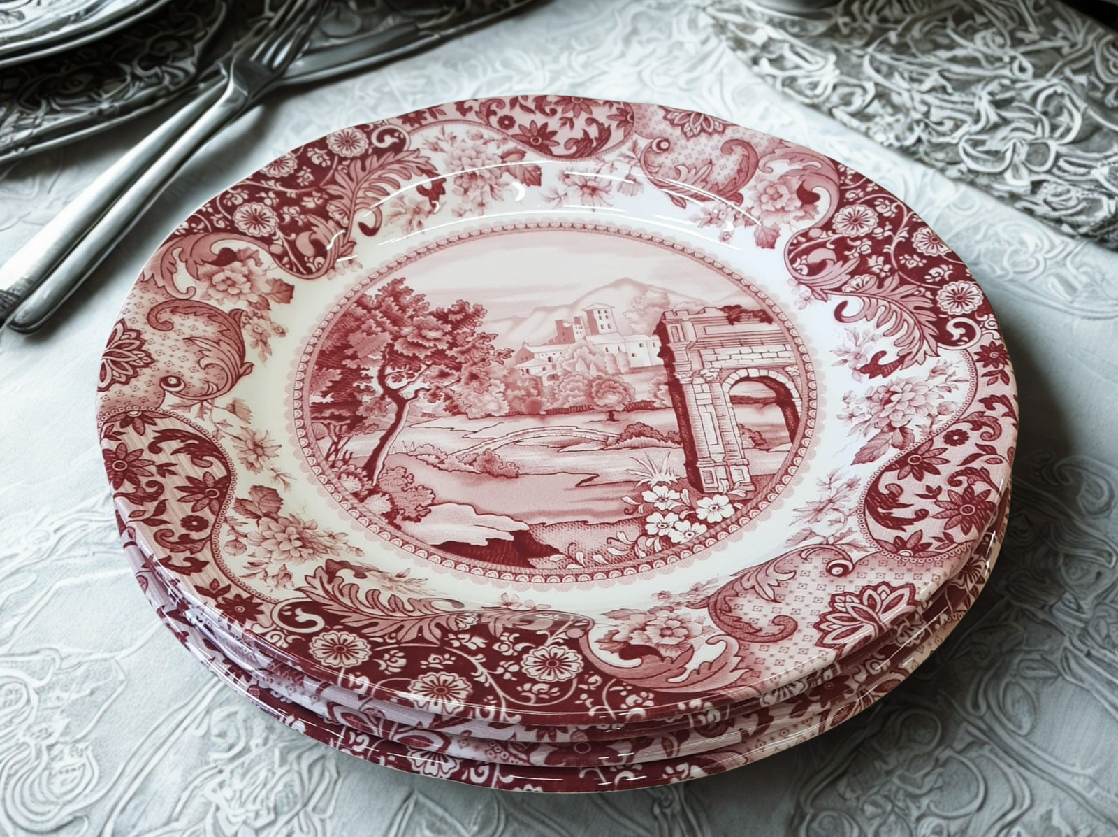 The Rosemoor Countryside Dessert Plate