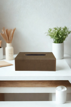 Balmoral Tissue Box — Olive Green