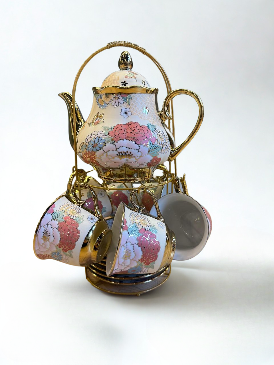 Golden Blossom Tea Set - Yellow