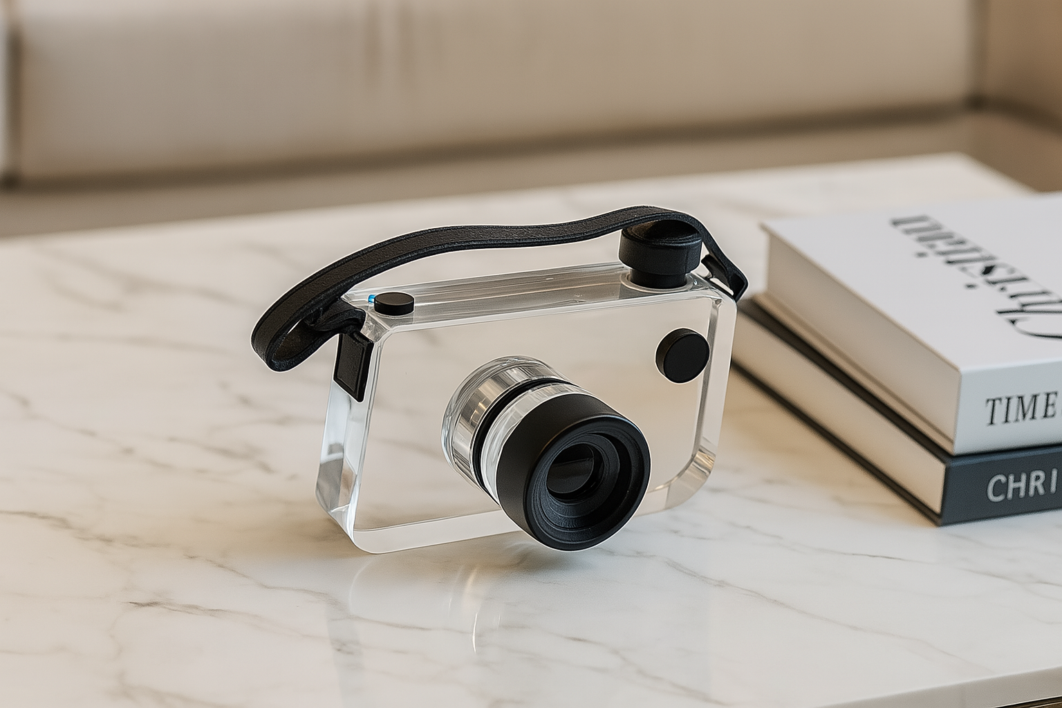 Vintage Lens Crystal Figurine