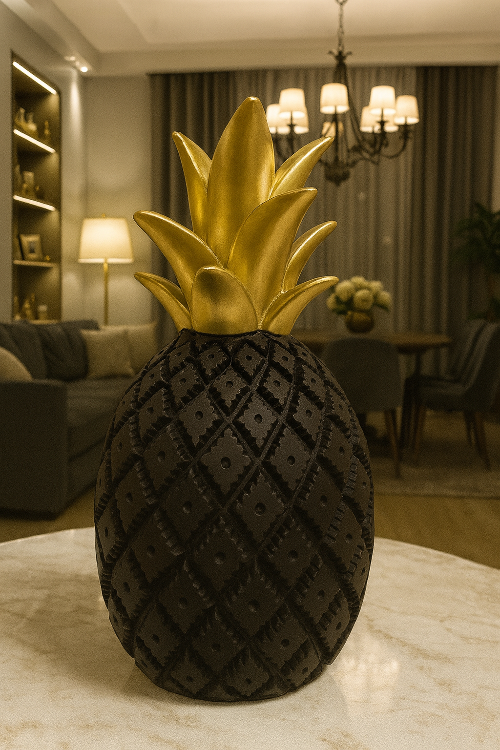 Opulent Charm Pineapple - Black