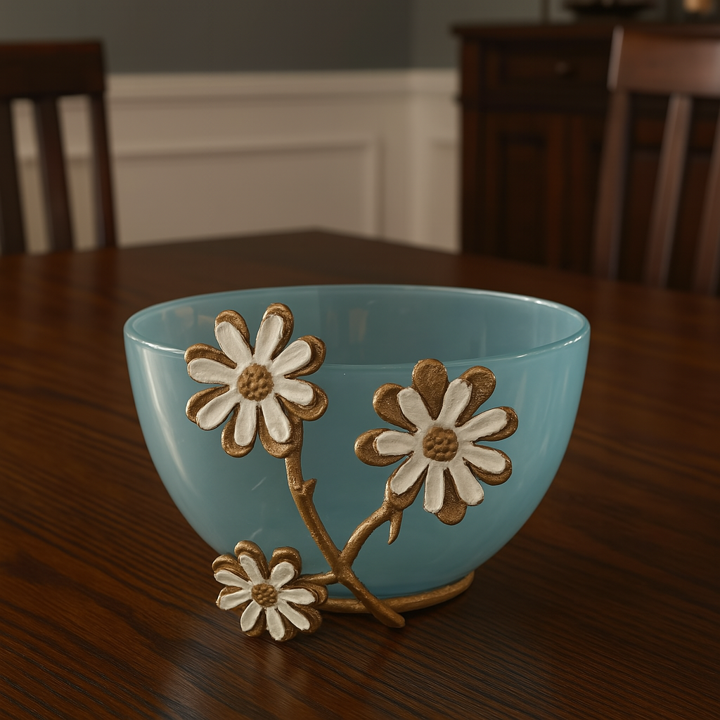 The Daisy Delight Glass Bowl