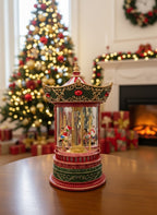 Santa’s Village Glitter Globe