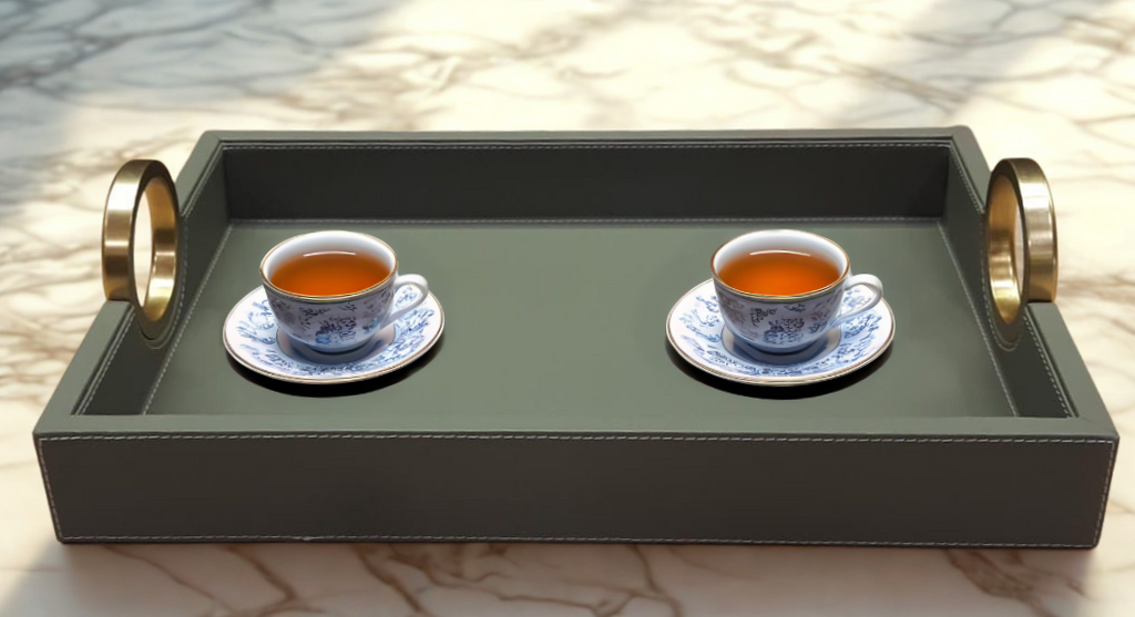 Windsor Sage Green Luxe Serving Tray - Medium