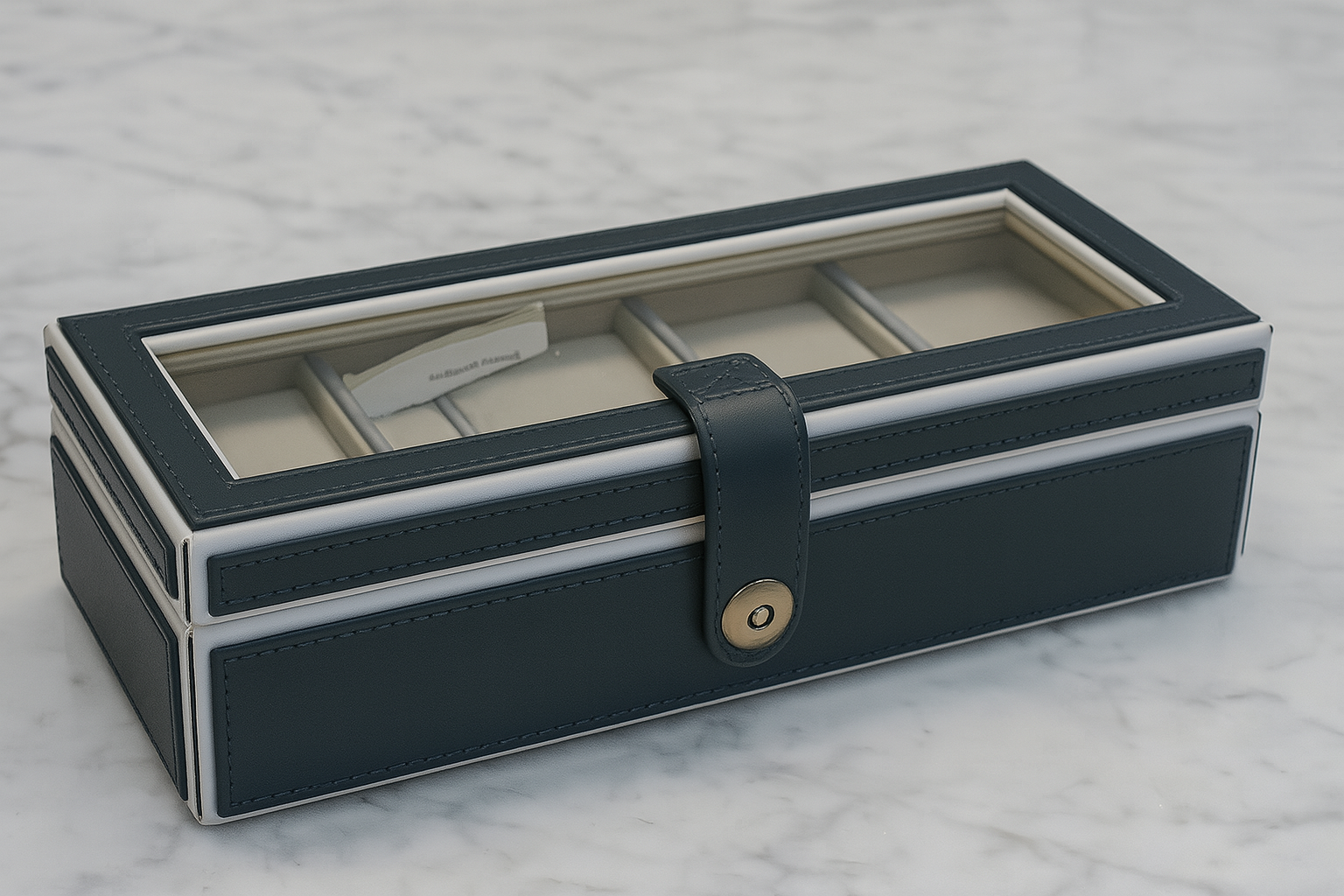 Knightsbridge Watch Box – Nautical Blue