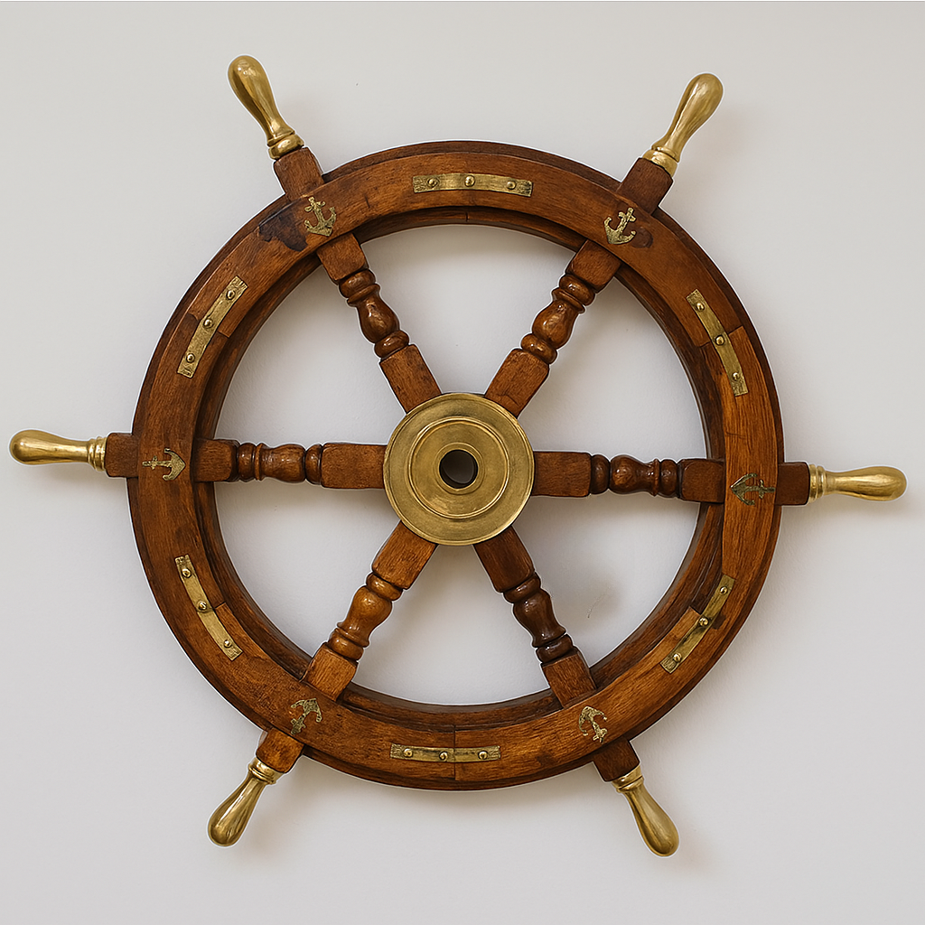 The Mariner’s Helm - Vintage Nautical Wall Accent