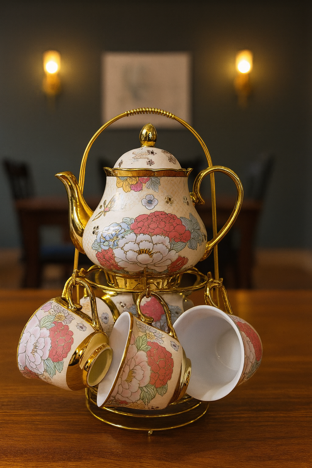 Golden Blossom Tea Set - Yellow