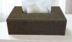 Balmoral Tissue Box — Olive Green