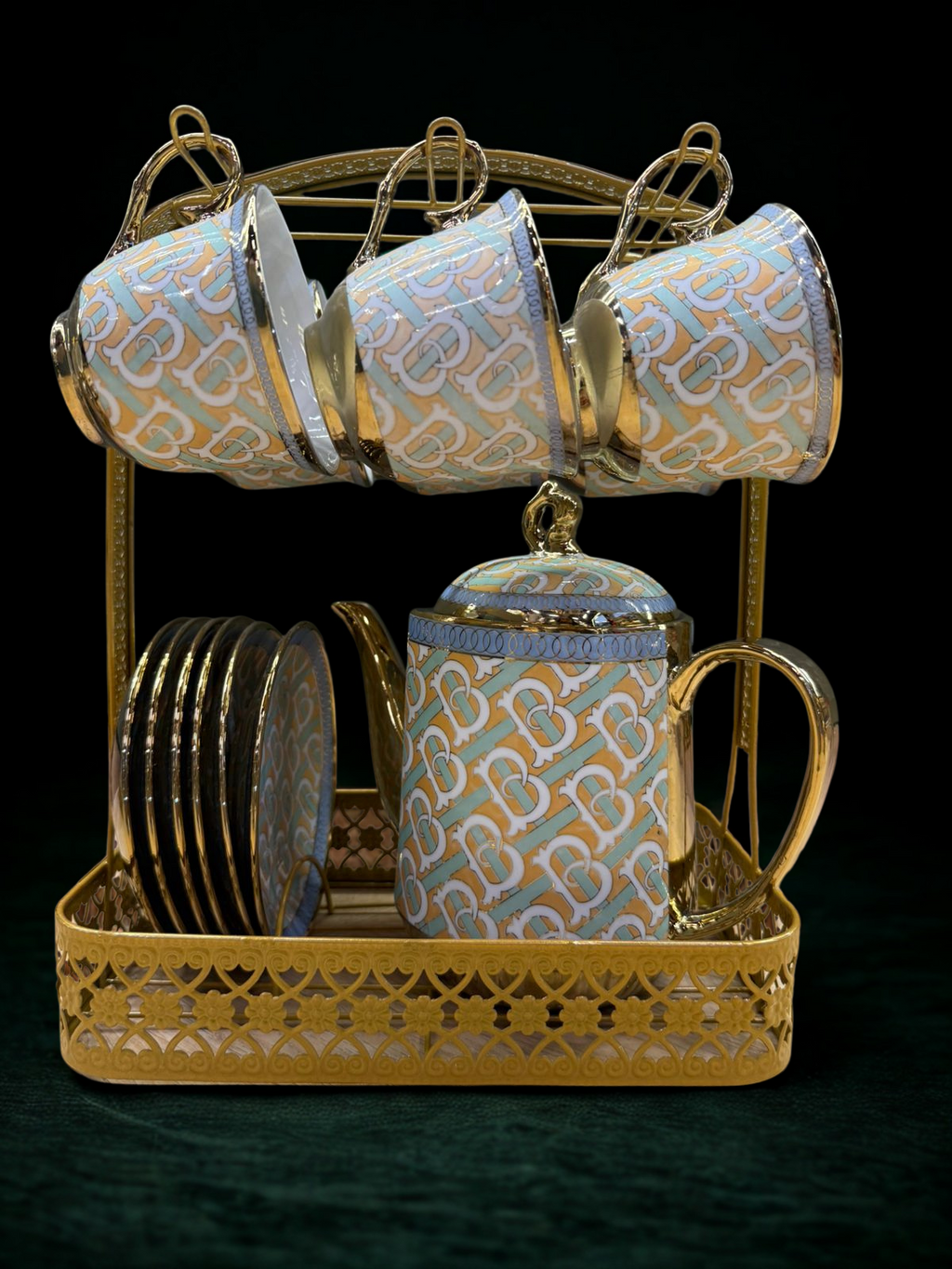 Royal Regalia Tea Set - Green
