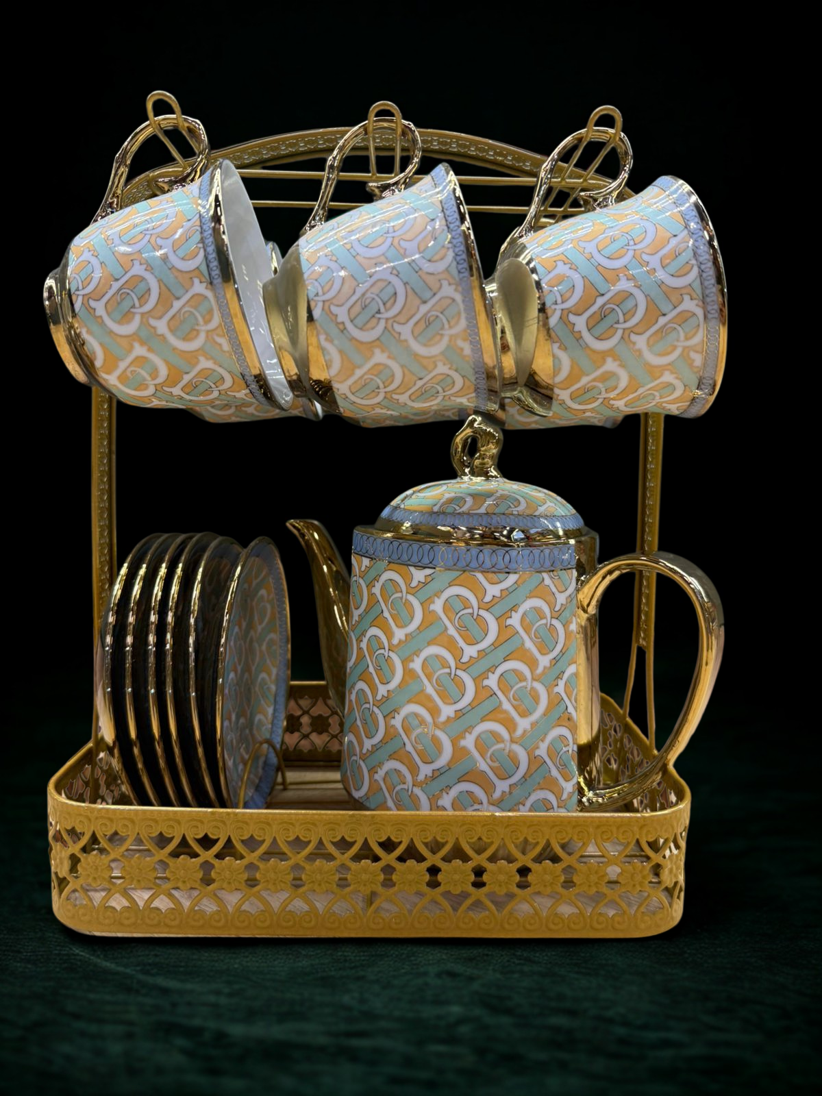 Royal Regalia Tea Set - Green