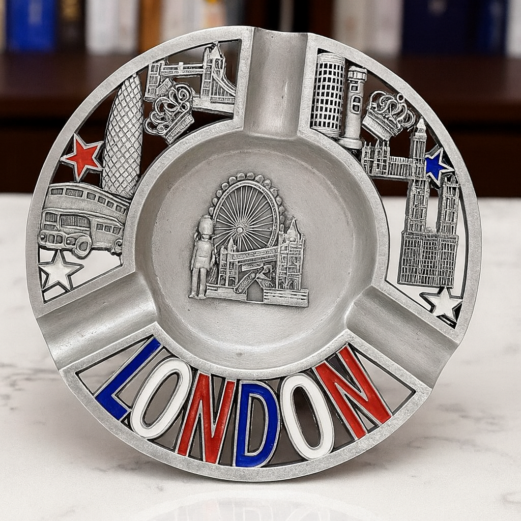 London Heritage Silver Ashtray