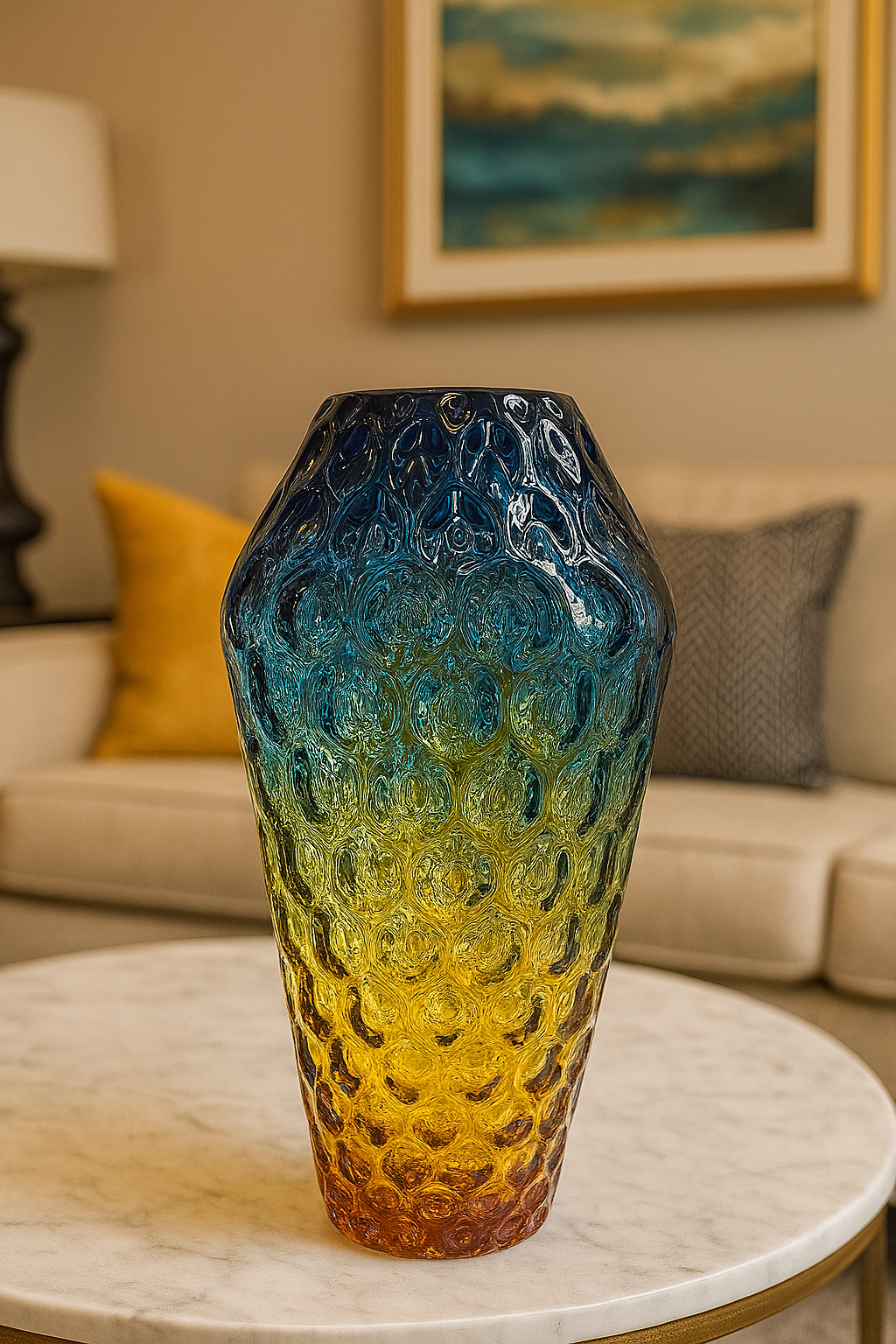 The Ocean Sunset Glass Vase