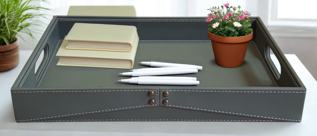 Chelsea Grace Leather Multi-purpose Tray - Large