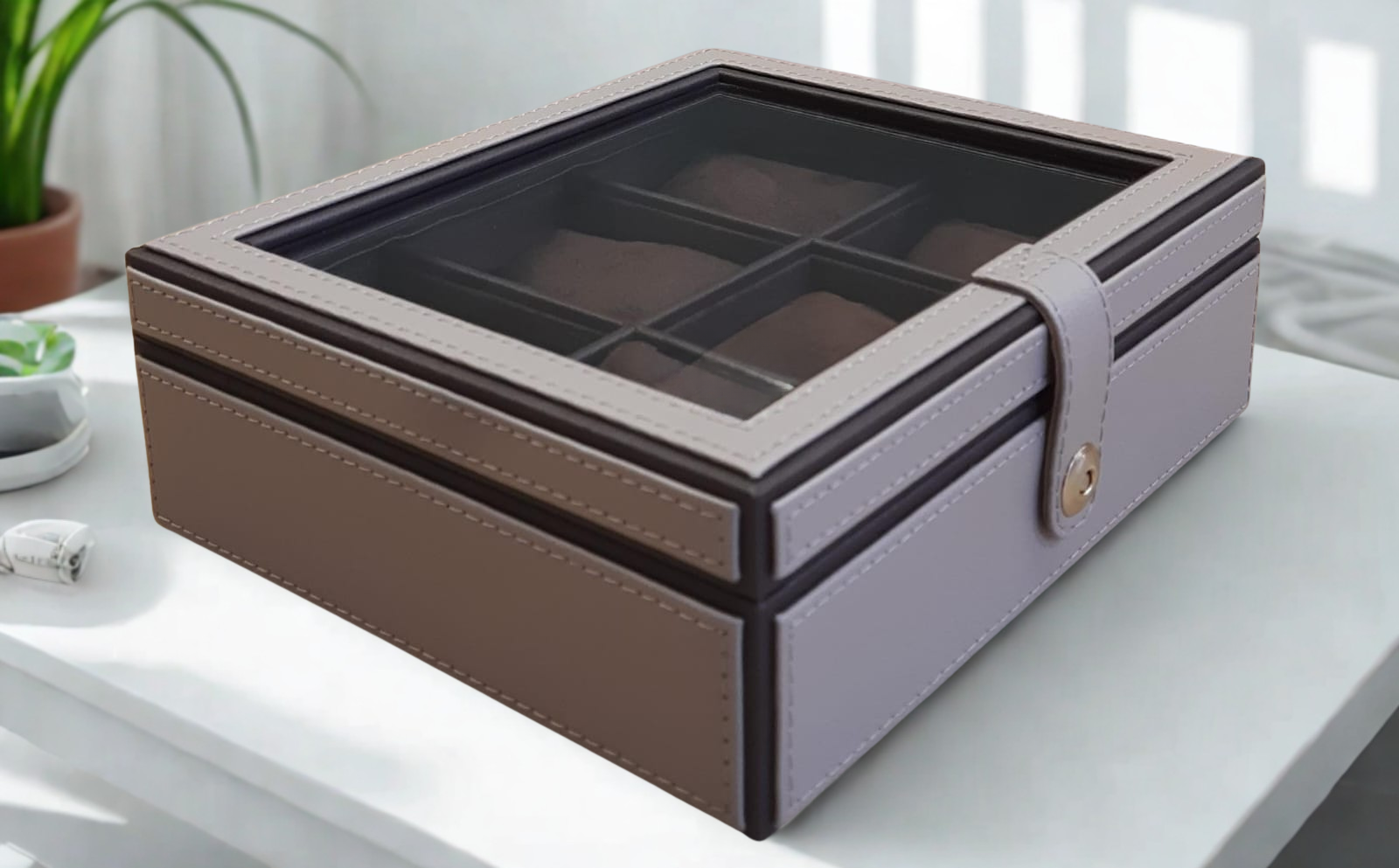 Knightsbridge Watch Box – Blush Pink