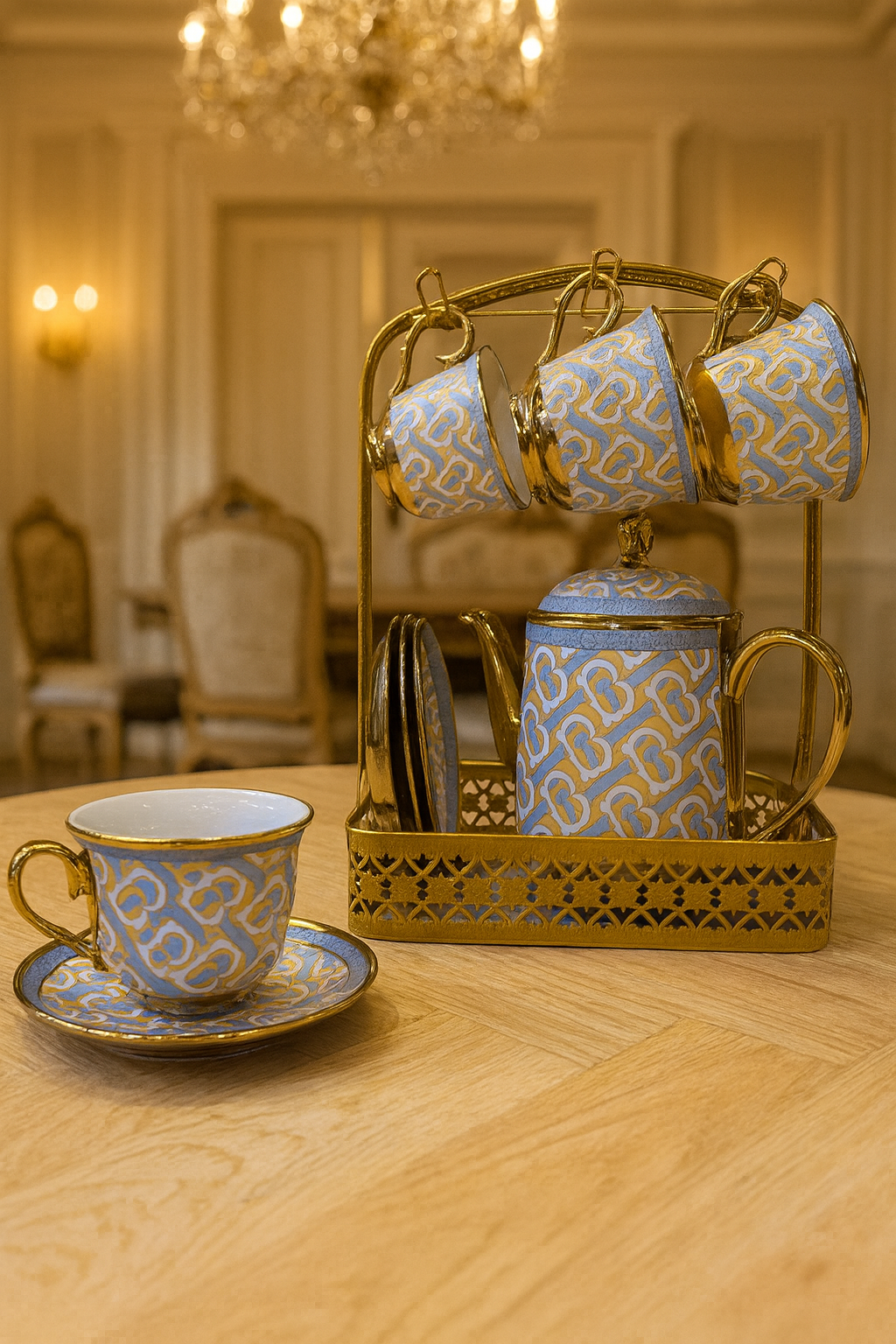 Royal Regalia Tea Set - Blue