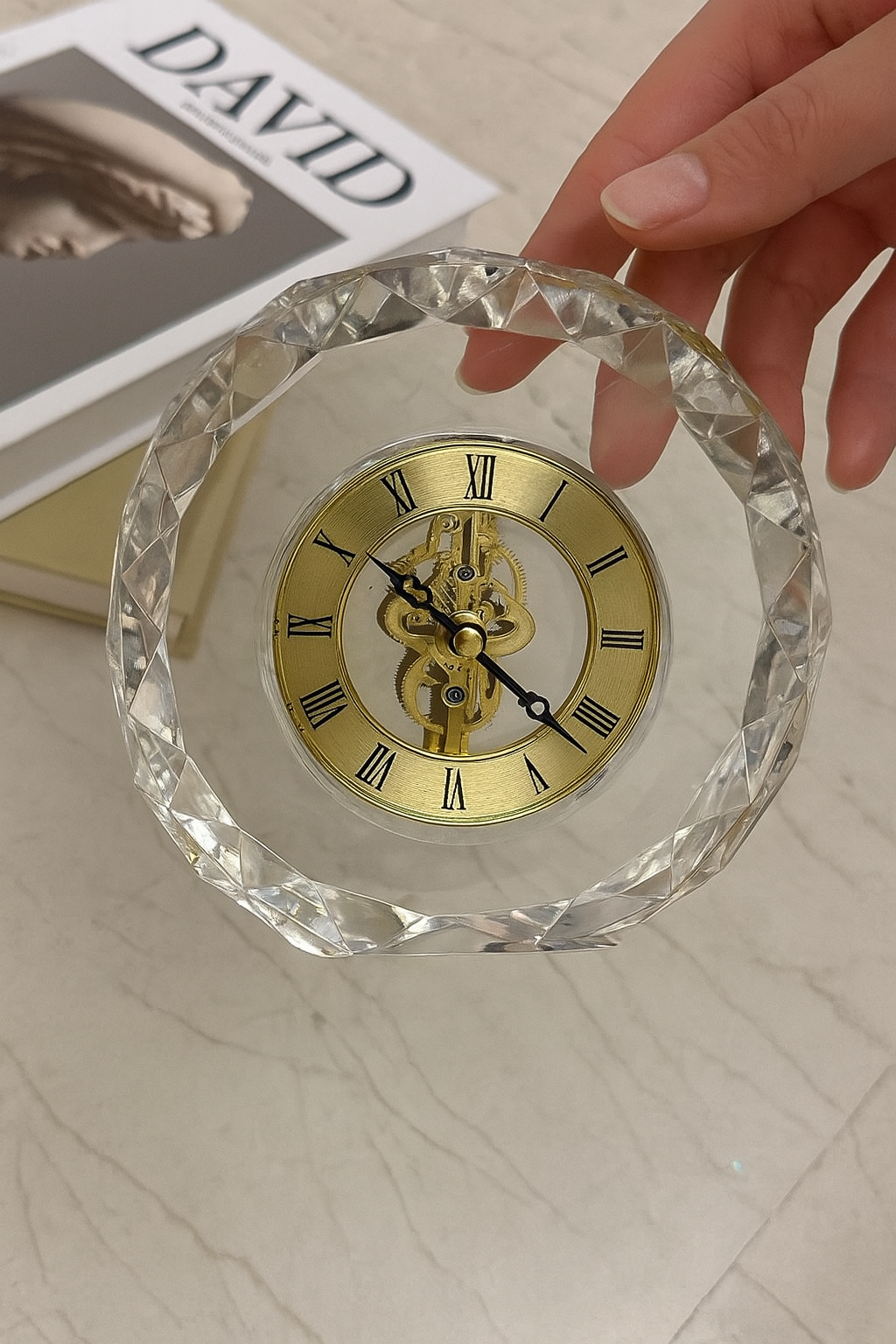 Crystal Prism Clock