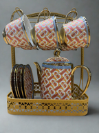 Royal Regalia Tea Set - Red