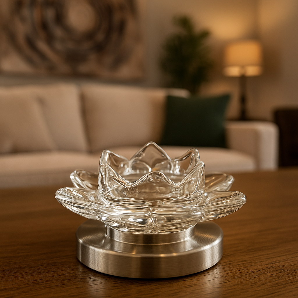 The Elara Lotus Candle Stand - Small