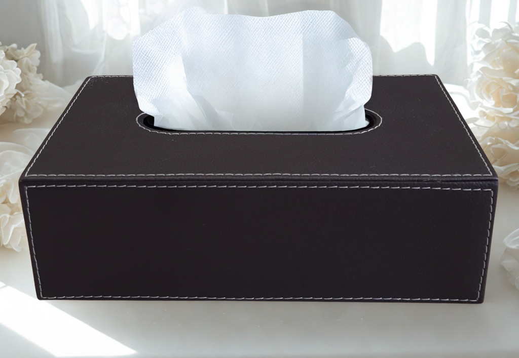 Balmoral Tissue Box — Espresso