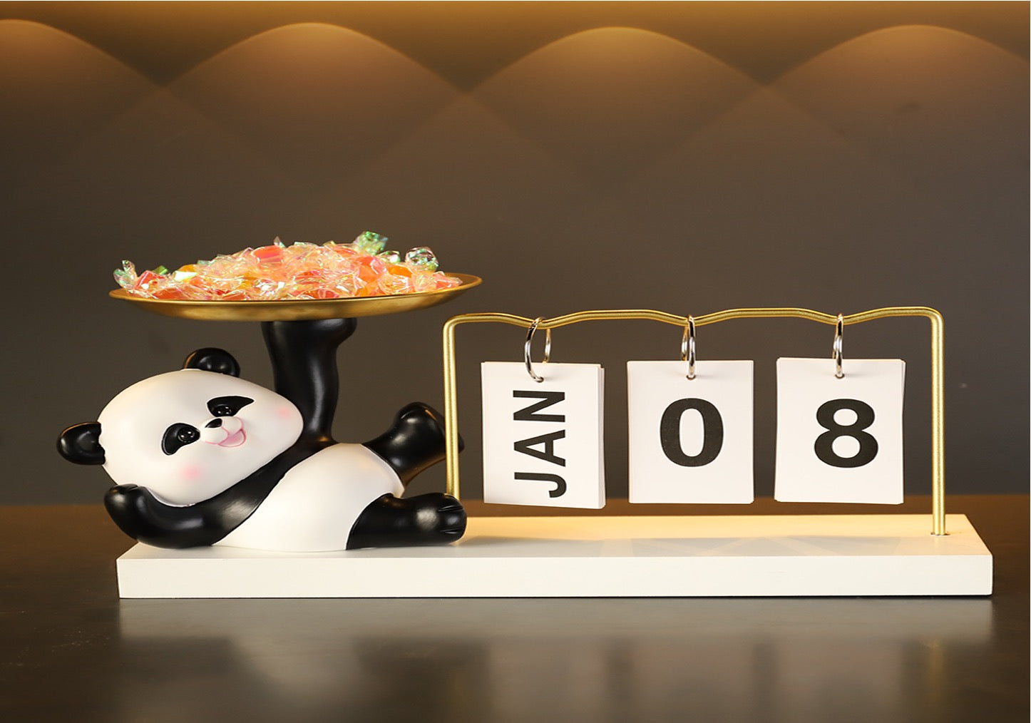 Happy Panda Calendar Showpiece