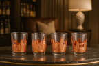 The Gilded London Skyline Set (Set Of 4) - Rose Gold