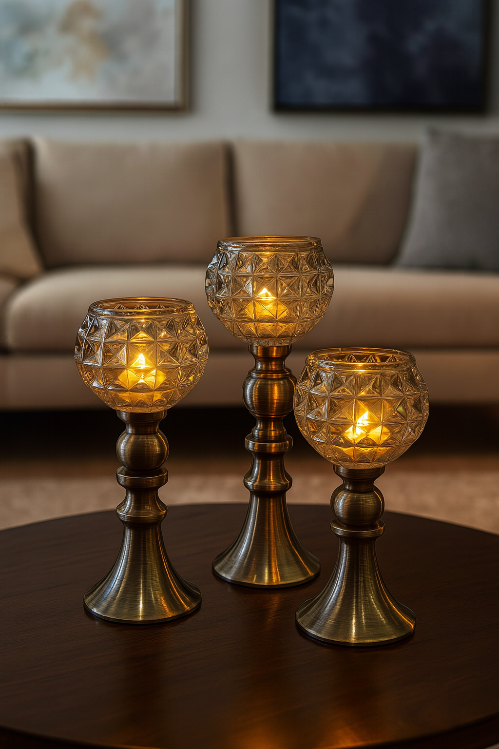 The Windsor Halo Candle Holder - Small