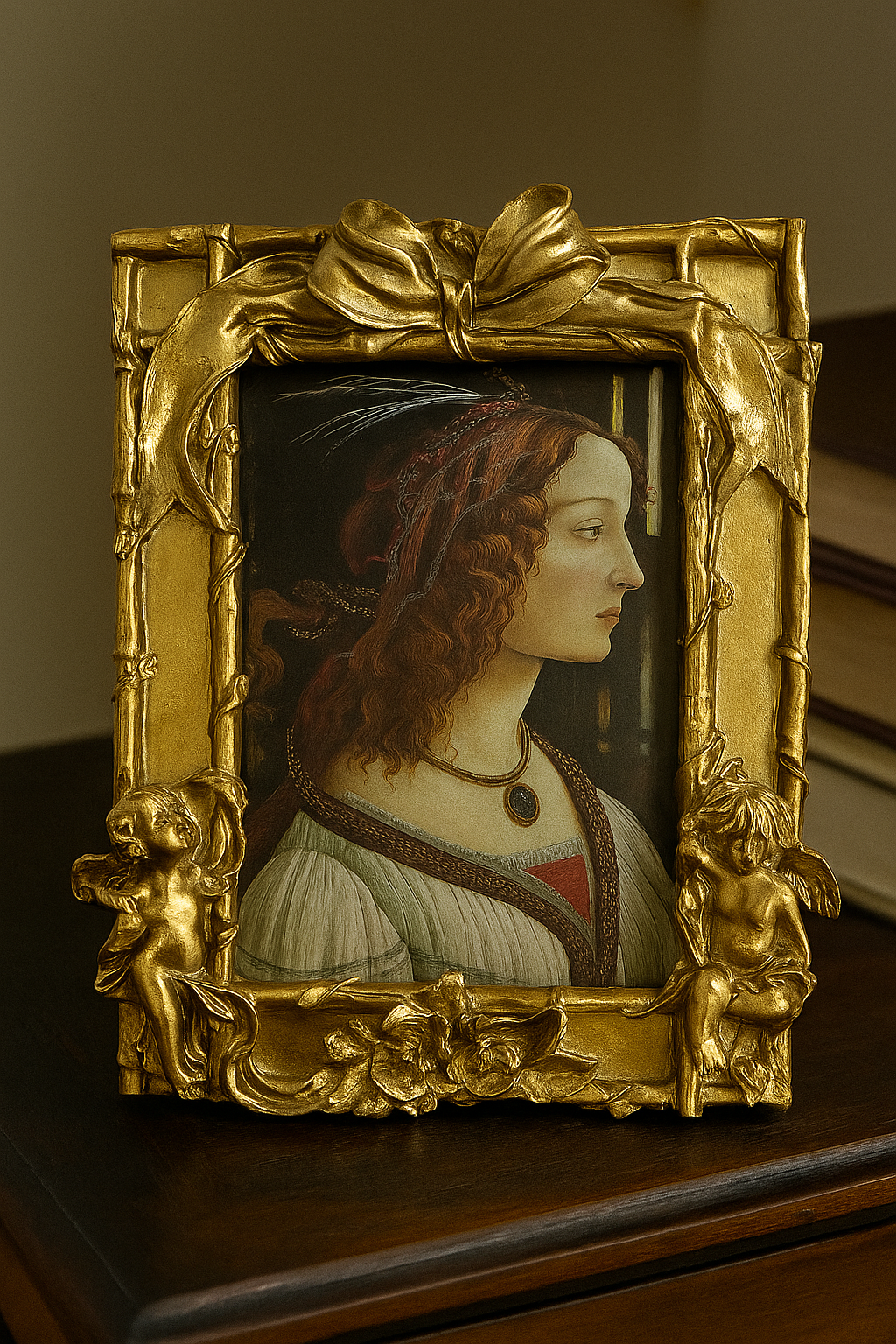 Golden Ribbons Photo Frame – 5 x 7