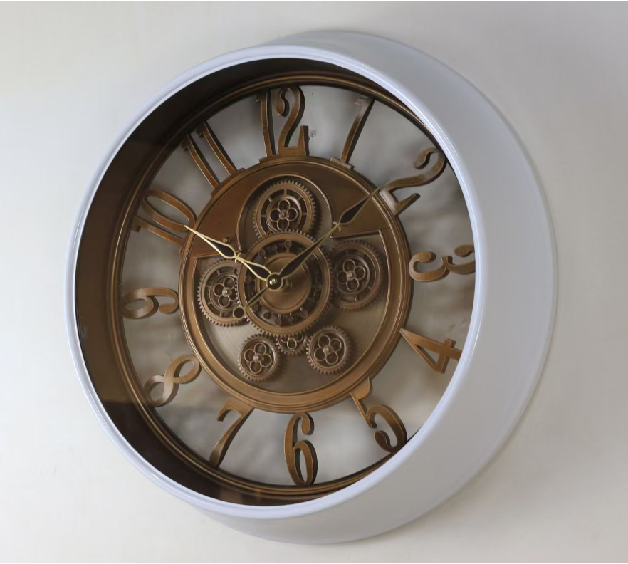 Eterna Gear Wall Clock - White