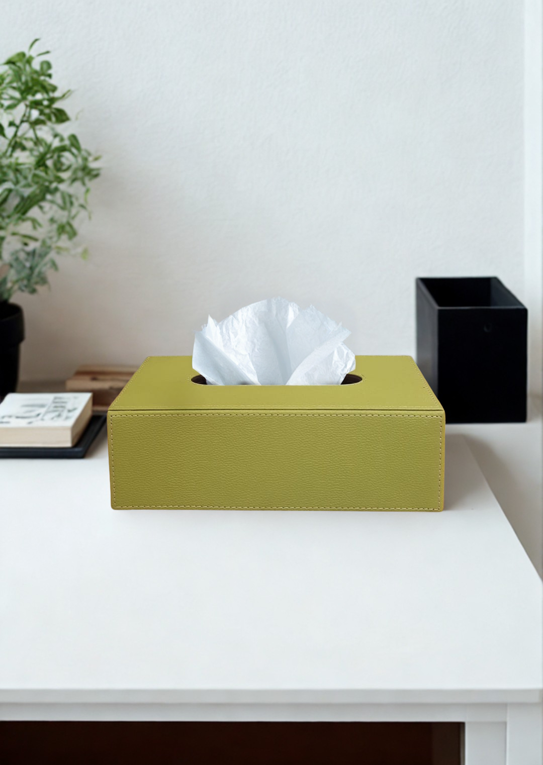 Balmoral Tissue Box — Light Green