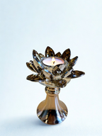 Golden Lotus Glow Candle Stand – Medium