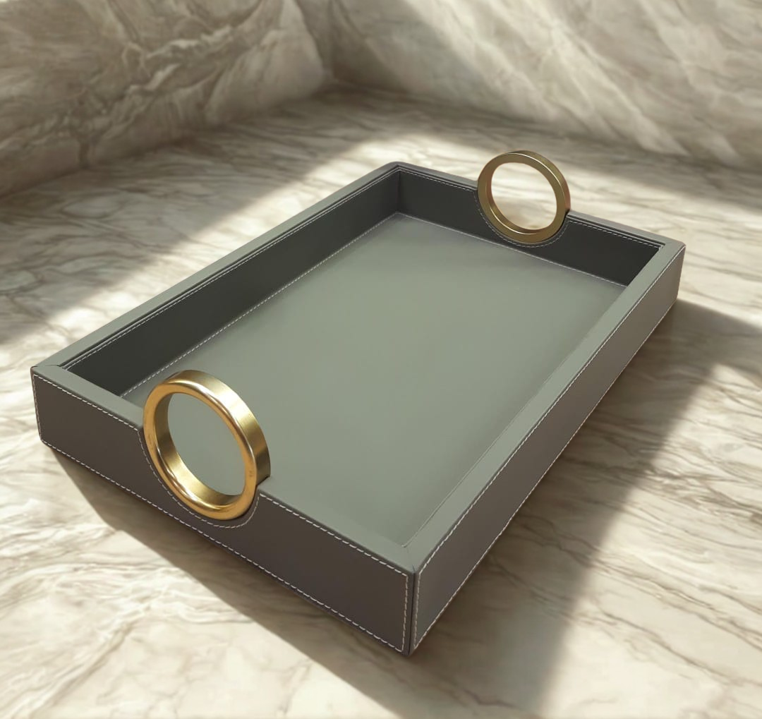 Windsor Sage Green Luxe Serving Tray - Large