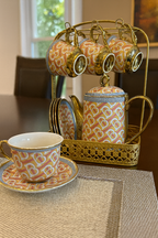 Royal Regalia Tea Set - Red