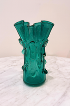 The Twilight Horizon Glass Vase - Teal