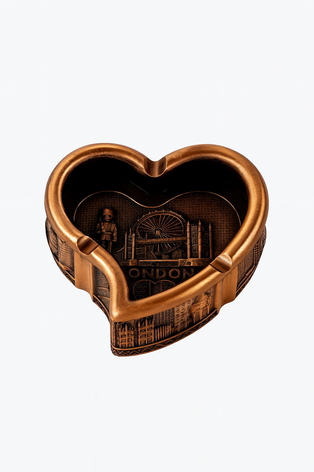 Timeless London Heart Ashtray – Bronze