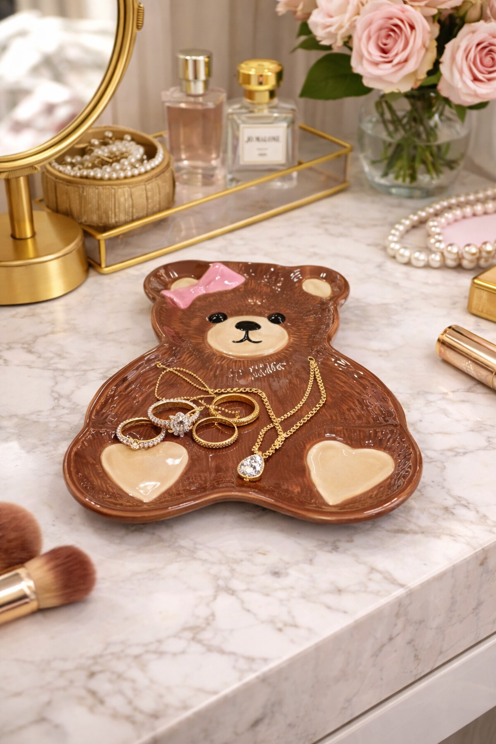 Sweetheart Teddy Trinket Tray