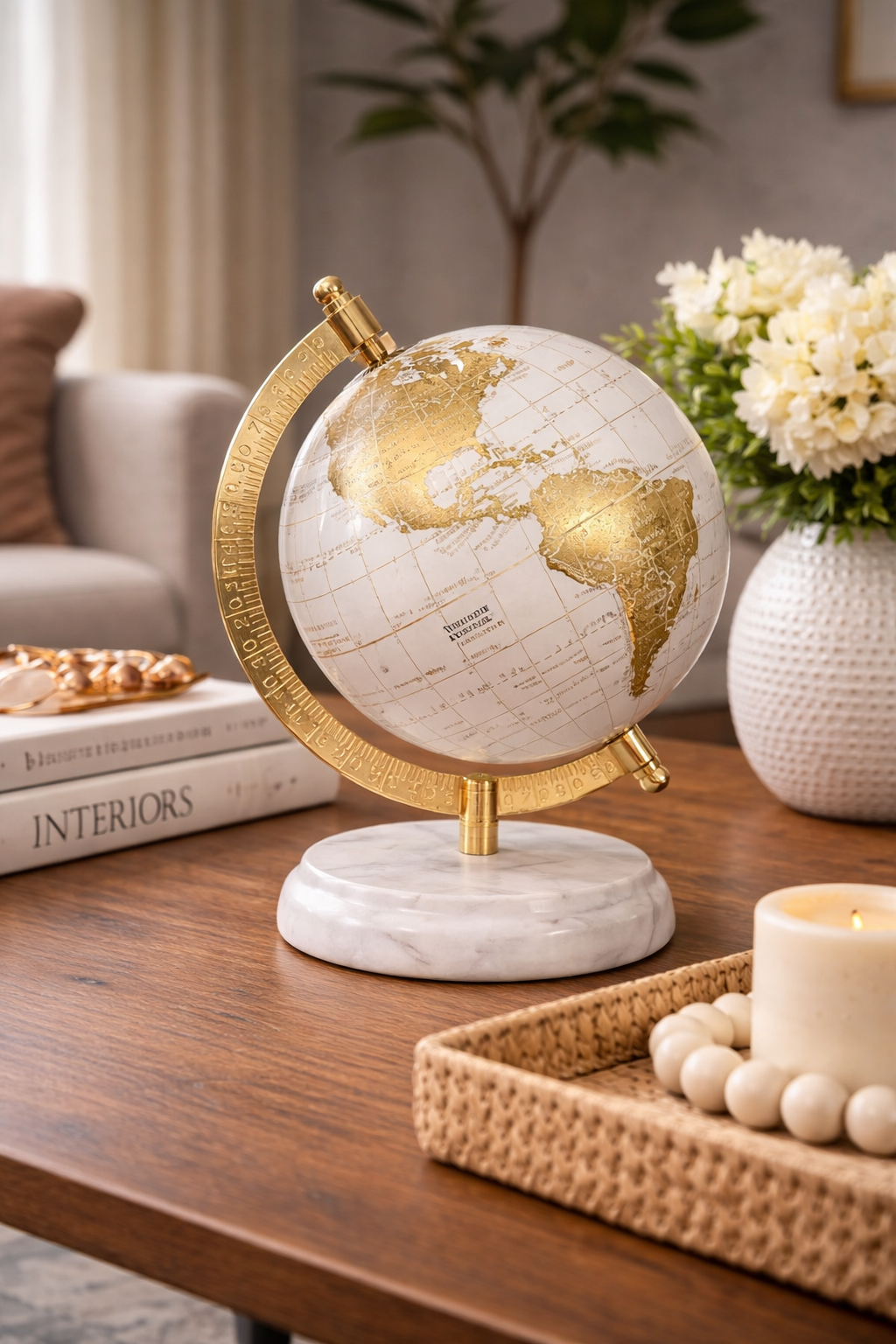 The Celestia Marble Globe – Medium