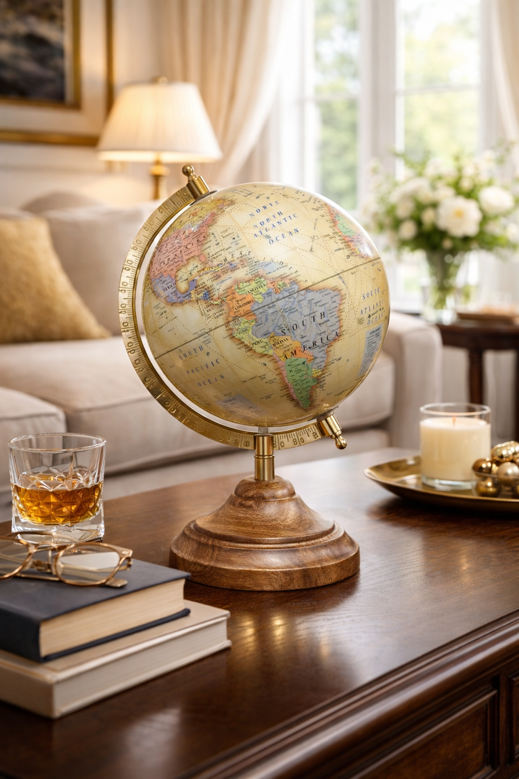 The Vintage Explorer Atlas Globe – Large