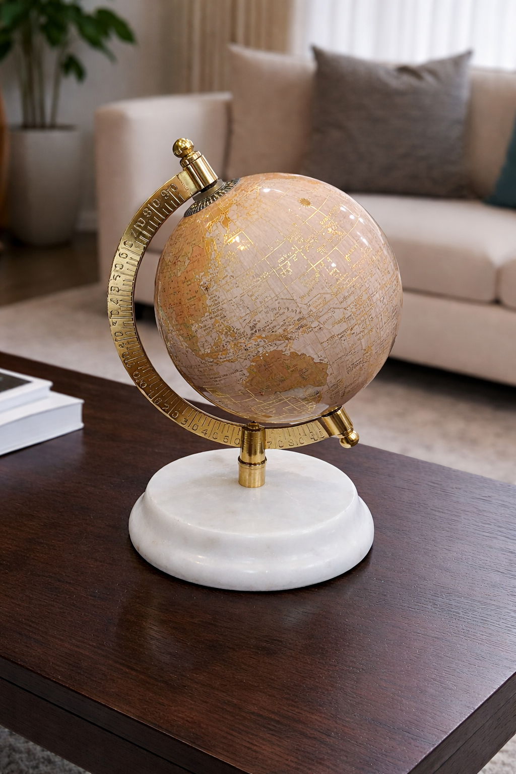 The Blush Atlas Globe – Small